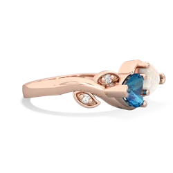 London Topaz Floral Elegance 14K Rose Gold ring R5790