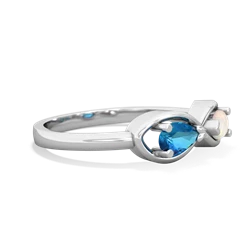 London Topaz Infinity 14K White Gold ring R5050