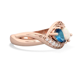 London Topaz Summer Winds 14K Rose Gold ring R5342