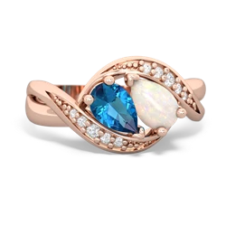 London Topaz Summer Winds 14K Rose Gold ring R5342