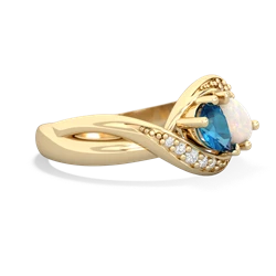 London Topaz Summer Winds 14K Yellow Gold ring R5342