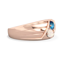 London Topaz Men's Streamline 14K Rose Gold ring R0460