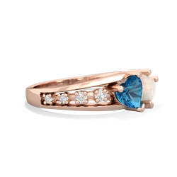 London Topaz Heart To Heart 14K Rose Gold ring R3342