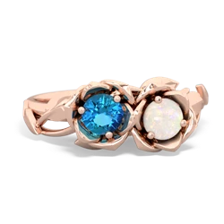 London Topaz Rose Garden 14K Rose Gold ring R5510