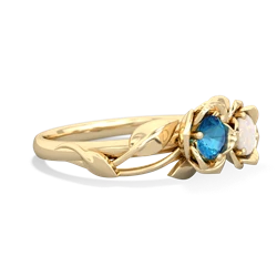 London Topaz Rose Garden 14K Yellow Gold ring R5510