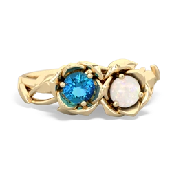 London Topaz Rose Garden 14K Yellow Gold ring R5510