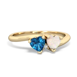 London Topaz Sweethearts 14K Yellow Gold ring R5260