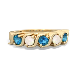 London Topaz Anniversary Band 14K Yellow Gold ring R2089