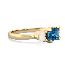 London Topaz Three Stone 14K Yellow Gold ring R5235