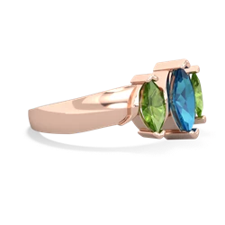 London Topaz Three Peeks 14K Rose Gold ring R2433