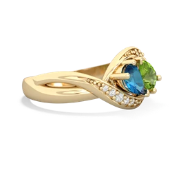 London Topaz Summer Winds 14K Yellow Gold ring R5342