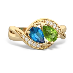 London Topaz Summer Winds 14K Yellow Gold ring R5342