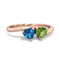 London Topaz Sweethearts 14K Rose Gold ring R5260