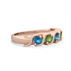 London Topaz Anniversary Band 14K Rose Gold ring R2089