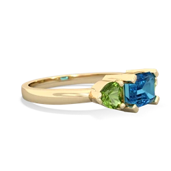 London Topaz Three Stone 14K Yellow Gold ring R5235