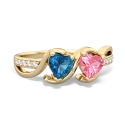 London Topaz Side By Side 14K Yellow Gold ring R3090