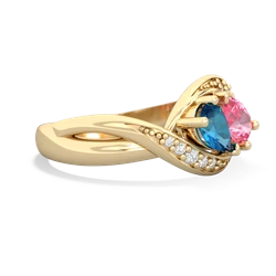 London Topaz Summer Winds 14K Yellow Gold ring R5342