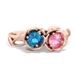 London Topaz Rose Garden 14K Rose Gold ring R5510