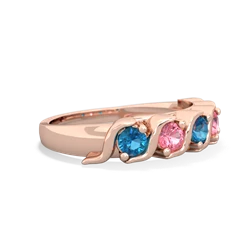 London Topaz Anniversary Band 14K Rose Gold ring R2089