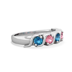 London Topaz Anniversary Band 14K White Gold ring R2089