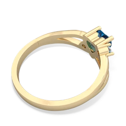 London Topaz Split Band Swirl 14K Yellow Gold ring R2130