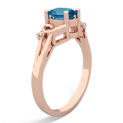 London Topaz Swirls 14K Rose Gold ring R2347