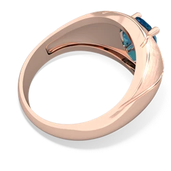 London Topaz Men's Crossroads 14K Rose Gold ring R0361