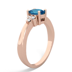 London Topaz Simply Elegant 14K Rose Gold ring R2113