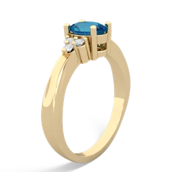 London Topaz Simply Elegant 14K Yellow Gold ring R2113