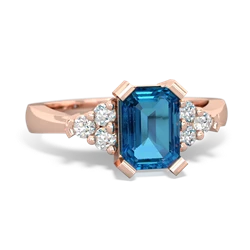 London Topaz Timeless Classic 14K Rose Gold ring R2591