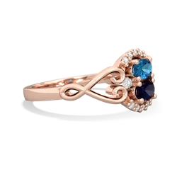 London Topaz Love Nest 14K Rose Gold ring R5860