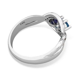 London Topaz Summer Winds 14K White Gold ring R5342