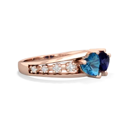 London Topaz Heart To Heart 14K Rose Gold ring R3342