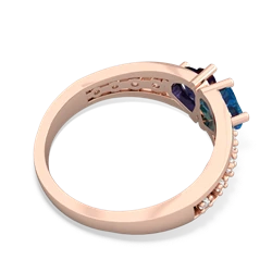 London Topaz Heart To Heart 14K Rose Gold ring R3342