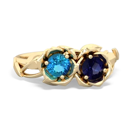 London Topaz Rose Garden 14K Yellow Gold ring R5510