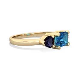 London Topaz Three Stone 14K Yellow Gold ring R5235