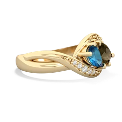 London Topaz Summer Winds 14K Yellow Gold ring R5342