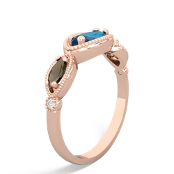 London Topaz Milgrain Marquise 14K Rose Gold ring R5700