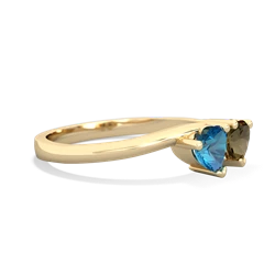 London Topaz Sweethearts 14K Yellow Gold ring R5260