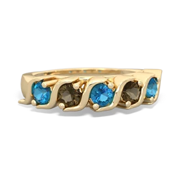 London Topaz Anniversary Band 14K Yellow Gold ring R2089