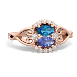 London Topaz Love Nest 14K Rose Gold ring R5860