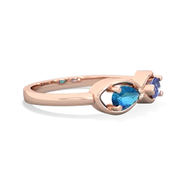 London Topaz Infinity 14K Rose Gold ring R5050