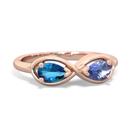 London Topaz Infinity 14K Rose Gold ring R5050