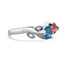 London Topaz Floral Elegance 14K White Gold ring R5790