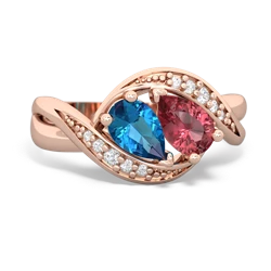 London Topaz Summer Winds 14K Rose Gold ring R5342