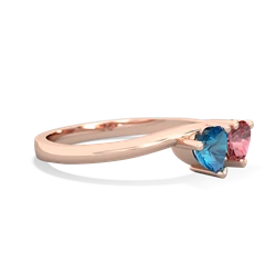 London Topaz Sweethearts 14K Rose Gold ring R5260