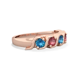 London Topaz Anniversary Band 14K Rose Gold ring R2089