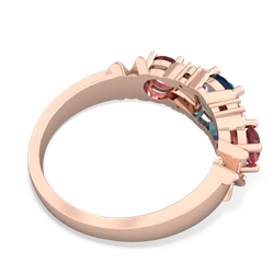 London Topaz Hugs And Kisses 14K Rose Gold ring R5016