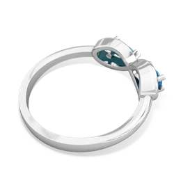 London Topaz Infinity 14K White Gold ring R5050