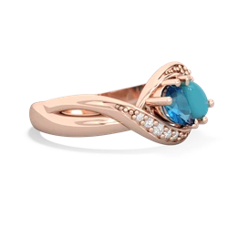 London Topaz Summer Winds 14K Rose Gold ring R5342